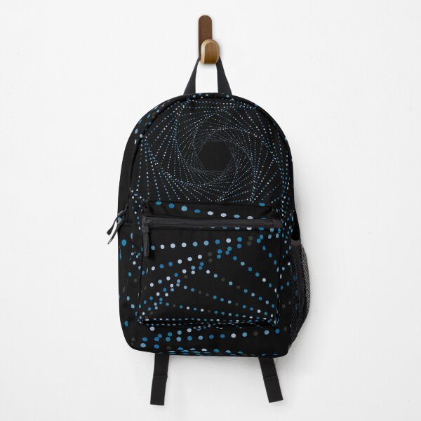 Item preview, Spiral Hexagon Blue Dots Pattern designed and sold by JenTrinhArt.