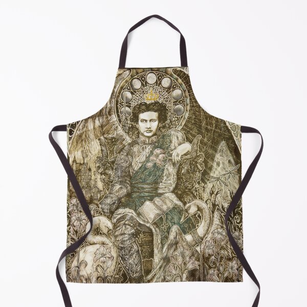 Item preview, Ludwig II as 'Lohengrin the Swan Knight' (Rustic Edition) Bavarian King Art Nouveau Illustration by Kim Fowler designed and sold by Kim Fowler.