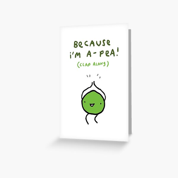 Happy Pea Greeting Card