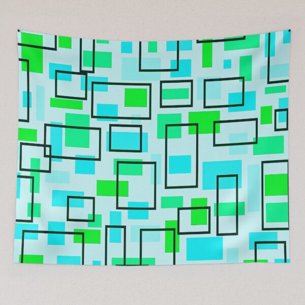 Item preview, Retro Inspired Rectangles designed and sold by TotallyRetroArt.