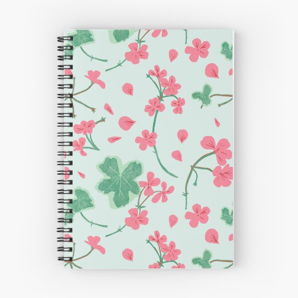 Item preview, pelargonium - geranium - ditsy print - summer flowers collection designed and sold by Lizzy Doe.