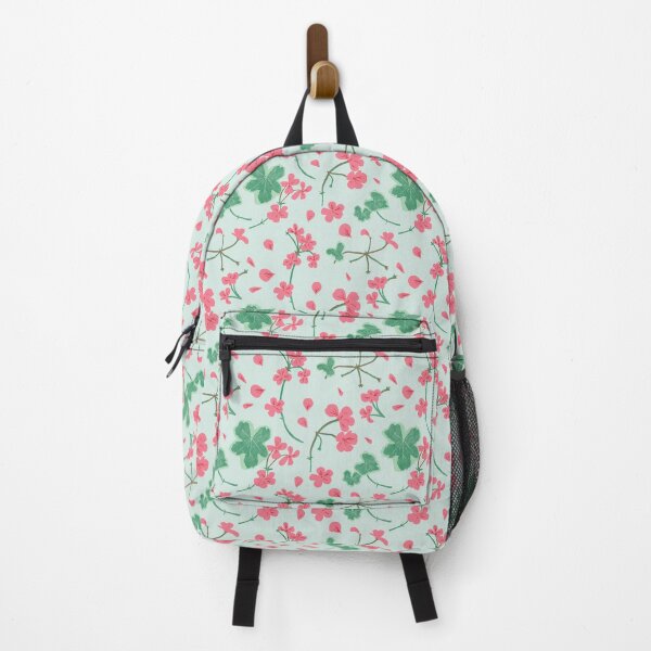 Item preview, pelargonium - geranium - ditsy print - summer flowers collection designed and sold by Lizzy Doe.