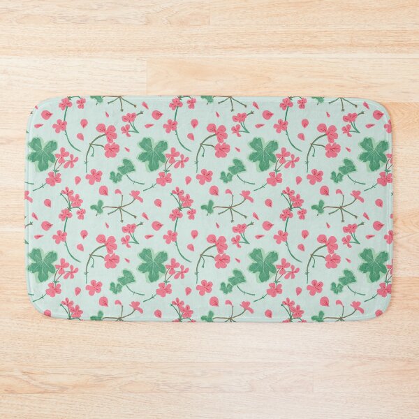 Item preview, pelargonium - geranium - ditsy print - summer flowers collection designed and sold by Lizzy Doe.