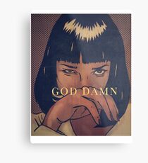 Pulp Fiction - Mia Wallace Metalldruck