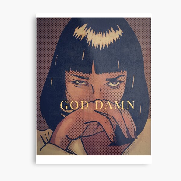 Pulp Fiction - Mia Wallace Metal Print