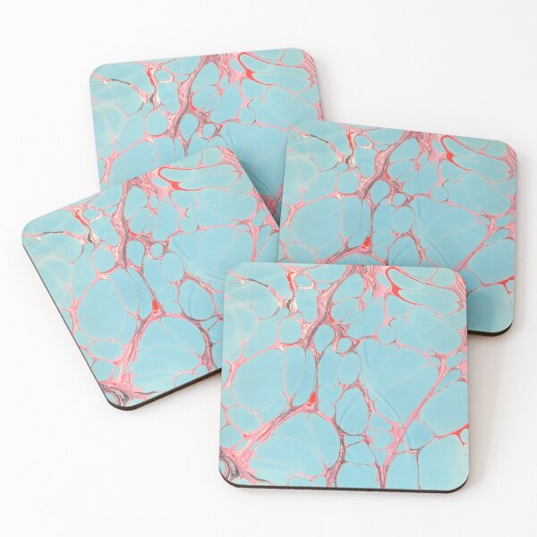 Item preview, Beautiful red pink and blue marble patterns designed and sold by pat227jc.