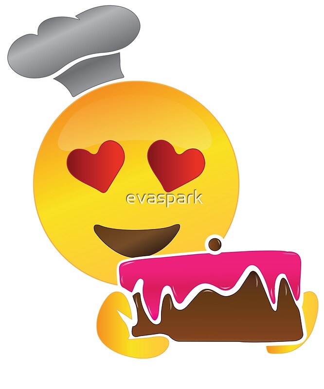 "Chef Emoji Funny Baking Tees" Greeting Cards by evaspark Redbubble
