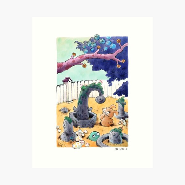 Tobias and Jube and Eyes Art Print