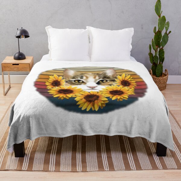 Item preview, Cat With Sunflowers and Colors Combination designed and sold by Vittorio-23.
