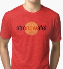 Stroopwafel (Dutch Waffle) Tri-blend T-Shirt