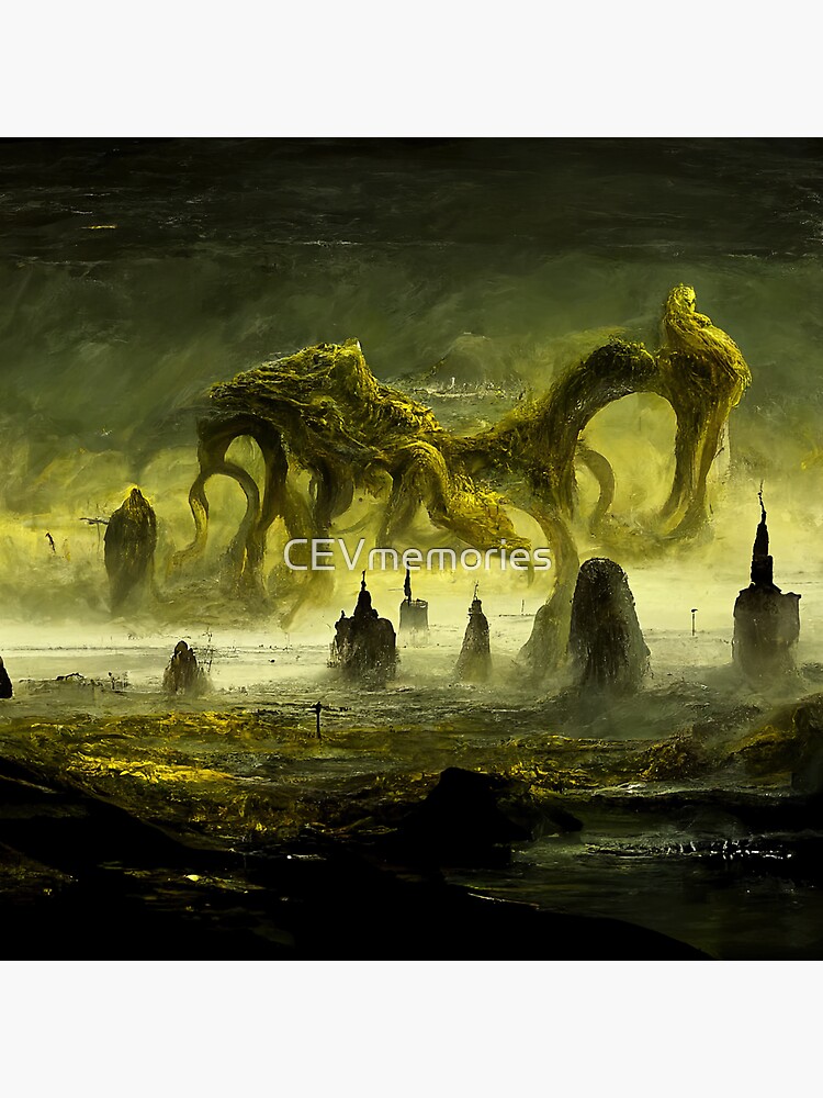 Lovecraft Hastur Cthulhu 11 Sticker For Sale By Cevmemories Redbubble 3224