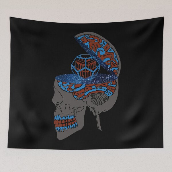 Item preview, Splitting Brain Damage Red&Blue designed and sold by createVisions.