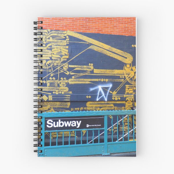 Item preview, NYC Streetart - Wall painted 7 - Subway station designed and sold by AHELENE.