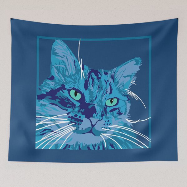 Item preview, Onion the Blue Cat designed and sold by MobsProject.