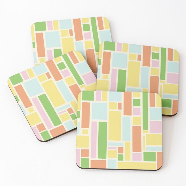 Item preview, Modulus Minimalist Geometric Retro Modern Pattern in Spring Pastel Tones designed and sold by kierkegaard.