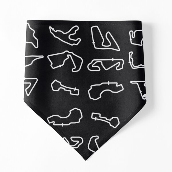 2022 Race Tracks Pattern Pet Bandana