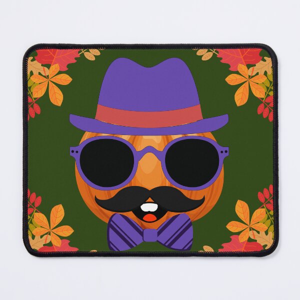 Item preview, Mustached Hipster Pumpkin with Bowtie and fedora designed and sold by Write-to-Rebel.