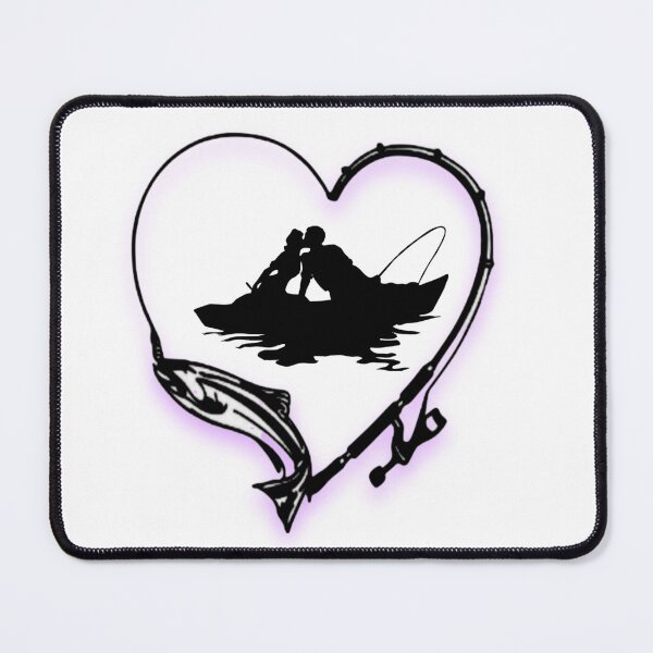 Item preview, fishing and love designed and sold by StudentLuxLife.
