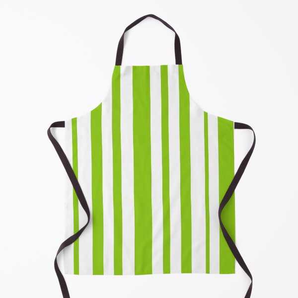 Item preview, Lime Green and White Candy Stripes Vertical Pattern designed and sold by kierkegaard.