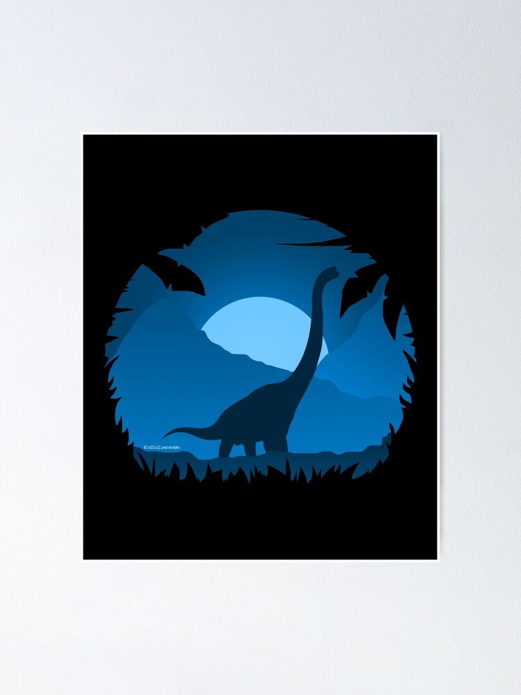 Brachiosaurus Long Neck Dinosaur Jurassic Park Poster For Sale By Tridev Designs Redbubble 7258