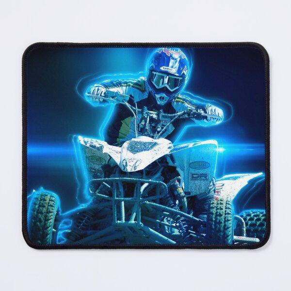 Item preview, ATV Quad offroad glow blue trendy fun designed and sold by Nambaro.