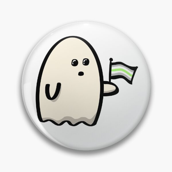 Item preview, Agender Pride Halloween Ghost designed and sold by CJ Vanderbeek.