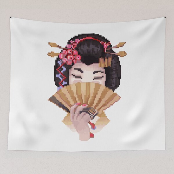 Item preview, Pixelated Geisha designed and sold by HopeDetour.