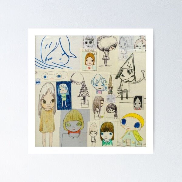Item preview, Yoshitomo Nara collage designed and sold by Juana S.