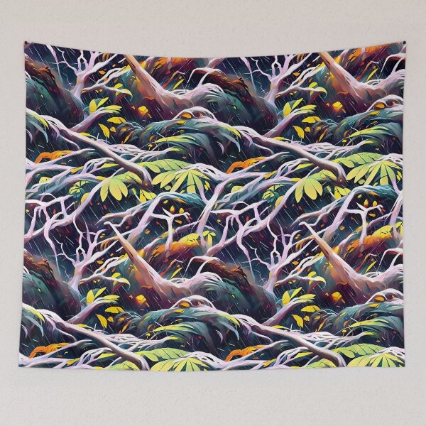 Item preview, Bright jungle jaunt I designed and sold by PinterPattern.