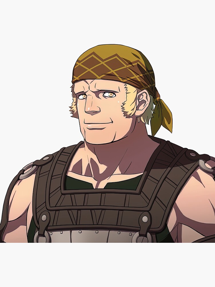 "Raphael. Portrait Three Hopes Fire Emblem Three Houses" Sticker for