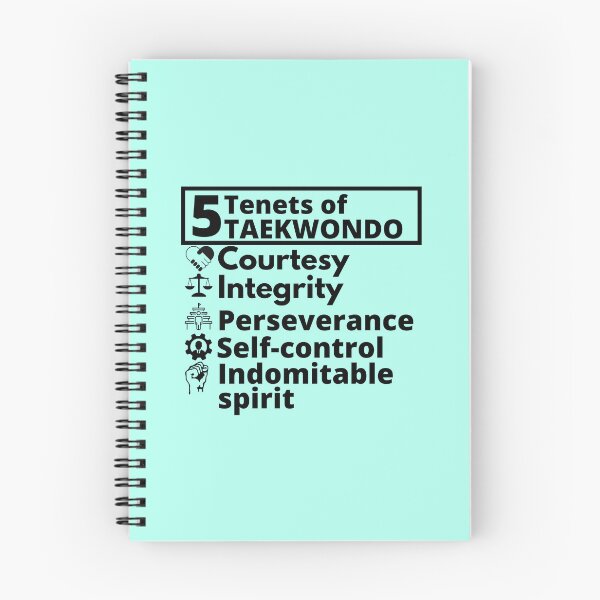 Item preview, 5 Tenets of Taekwondo, Taekwondo lover, Taekwondo spirit, Taekwondo principles, Korean martial art, Tenets of TKD designed and sold by InspiresME.