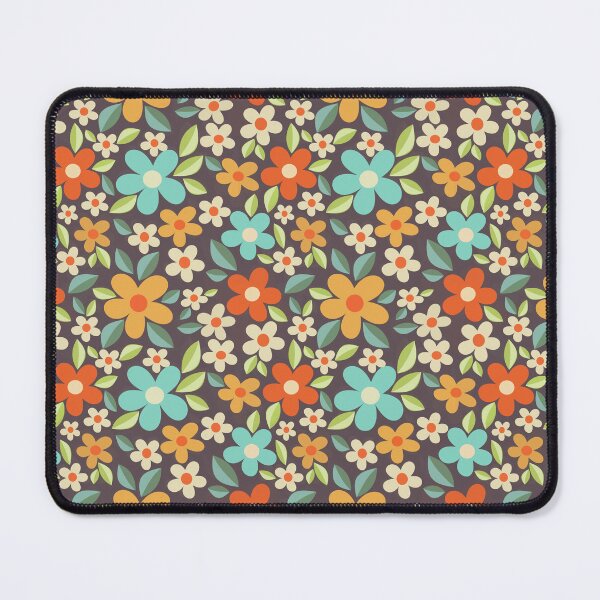 Item preview, Vintage 1970s retro florals - floral patterns designed and sold by SoulSavvy Prints.