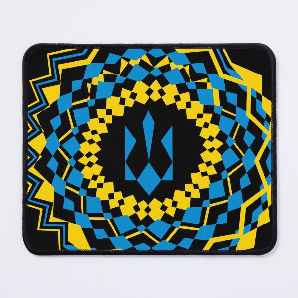 Item preview, Ukraine Coat of Arms Trident with ornament designed and sold by boozkova-vorona.
