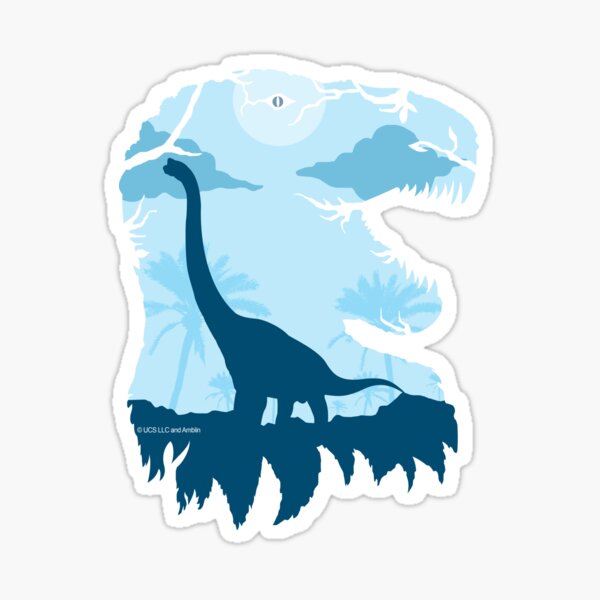 Brachiosaurus Jurassic Park Long Neck Dinosaur Sticker For Sale By Tridev Designs Redbubble 7359