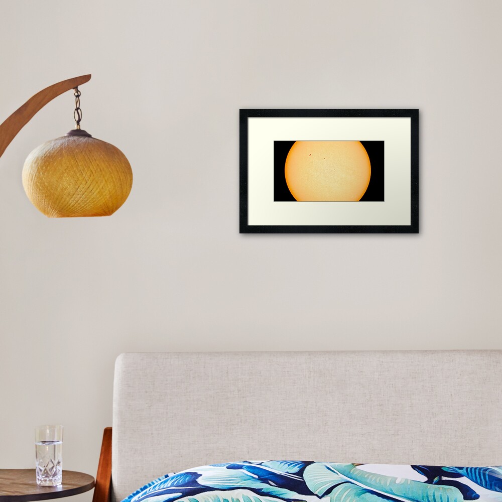 SUN photosphere Framed Art Print