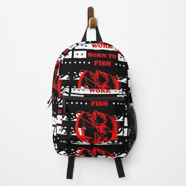 Item preview, born to fish , forced to work designed and sold by StudentLuxLife.