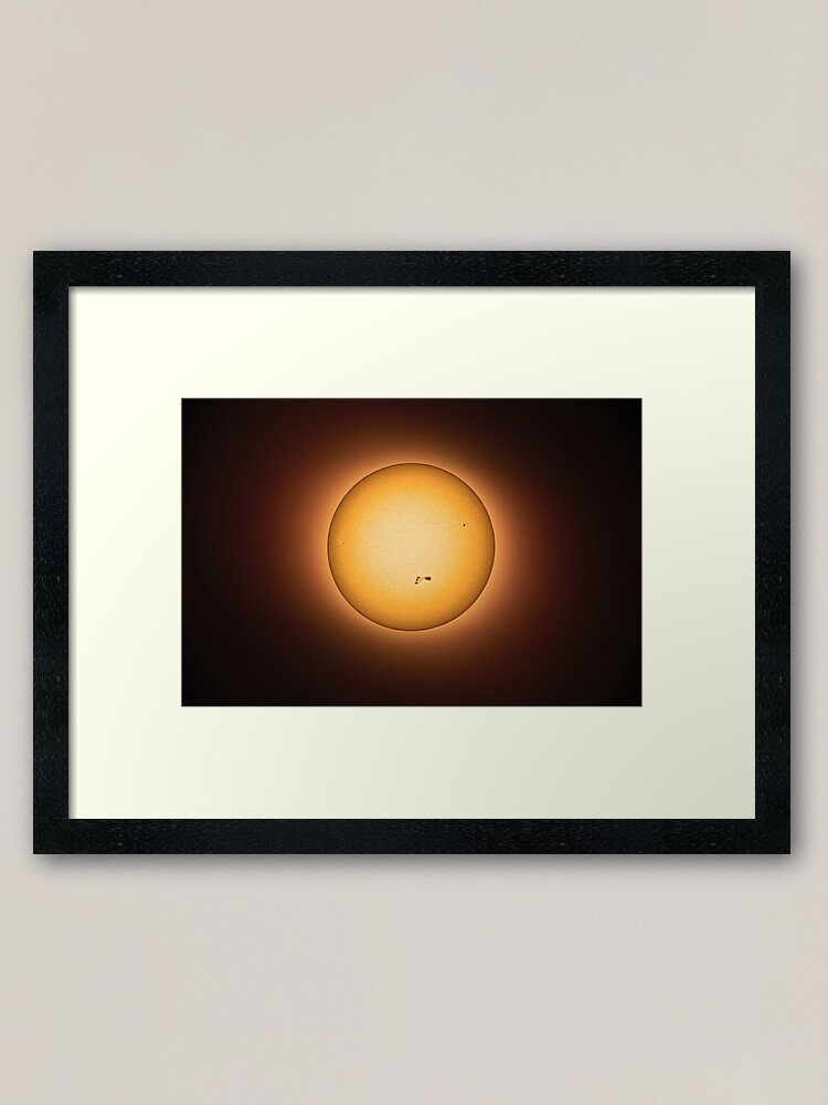 Alternate view of SUN Halo - Warm Light Framed Art Print
