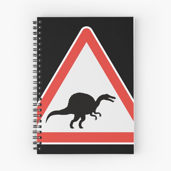 Item preview, Spinosaurus Theropoda Dinosaur Road Sign Paleontology designed and sold by GEEK-FACTORY-EU.