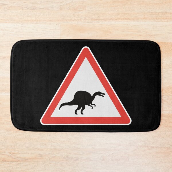 Artikelvorschau, Spinosaurus Theropoda Dinosaurier Straßenschild Paläontologie entworfen und verkauft von GEEK-FACTORY-EU.