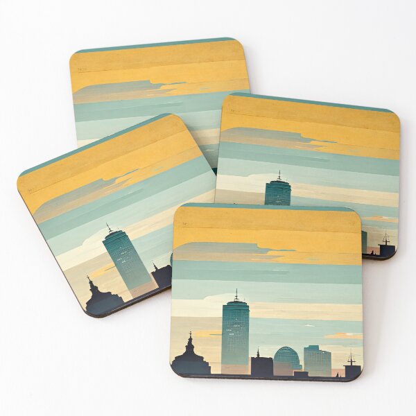 Item preview, Boston Skyline designed and sold by deificusArt.