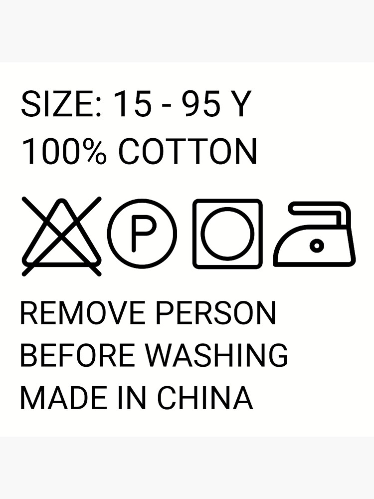 "2pigs Washing instructions No. 1" Sticker for Sale by 2pigs Redbubble