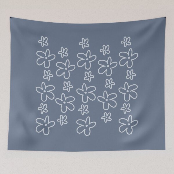 Item preview, Navy Flowers designed and sold by TheEmilySuzanne.