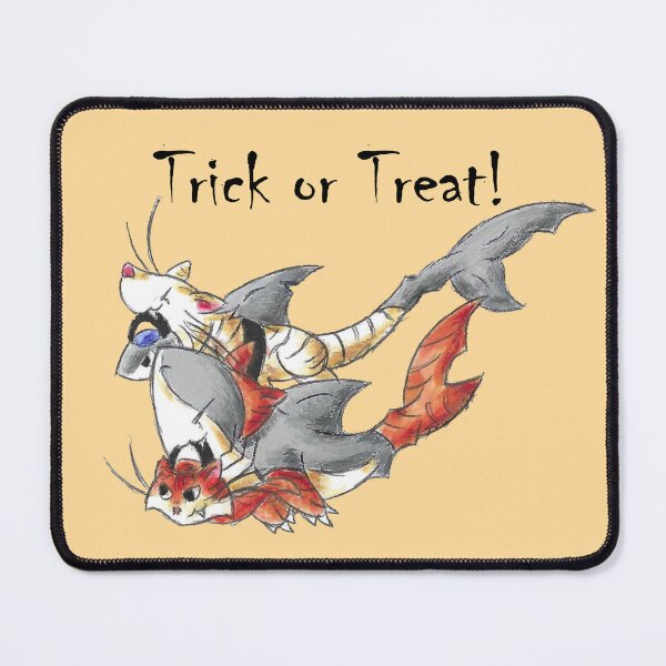 Item preview, Tiger Shark Trick or Treaters (With Text) designed and sold by KOKeefeArt.