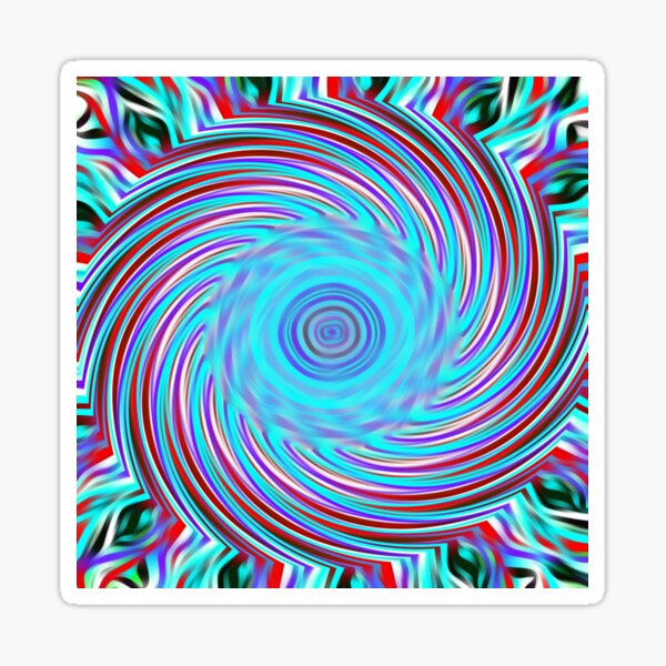 "FISH EYE SPIRAL" Sticker for Sale by nurulbadri Redbubble