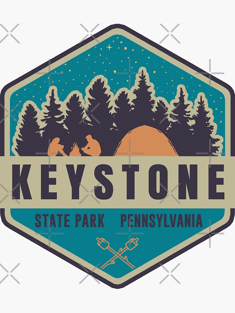 "Keystone State Park Hexagon Logo" Sticker for Sale by VanyaKar Redbubble