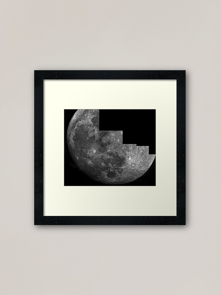 Alternate view of Moon mosaic Framed Art Print
