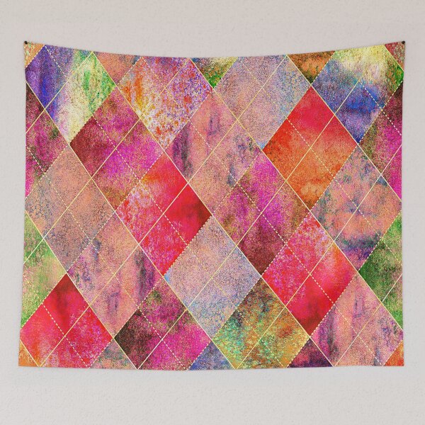 Item preview, Geometric Argyle Plaid Gingham Diamond Pattern designed and sold by PatternMama.