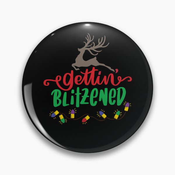Item preview, Getting Blitzened - Funny Holiday drinking pun designed and sold by DebbisPalette.