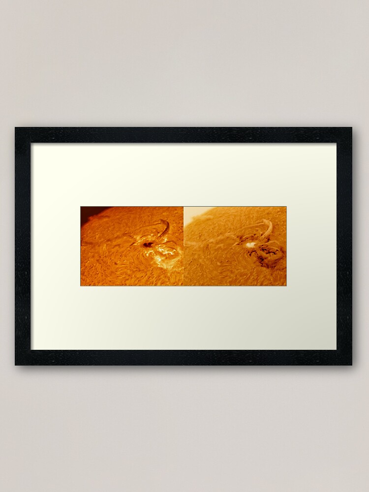 Alternate view of Sunspot heart shaped AR2529 Framed Art Print