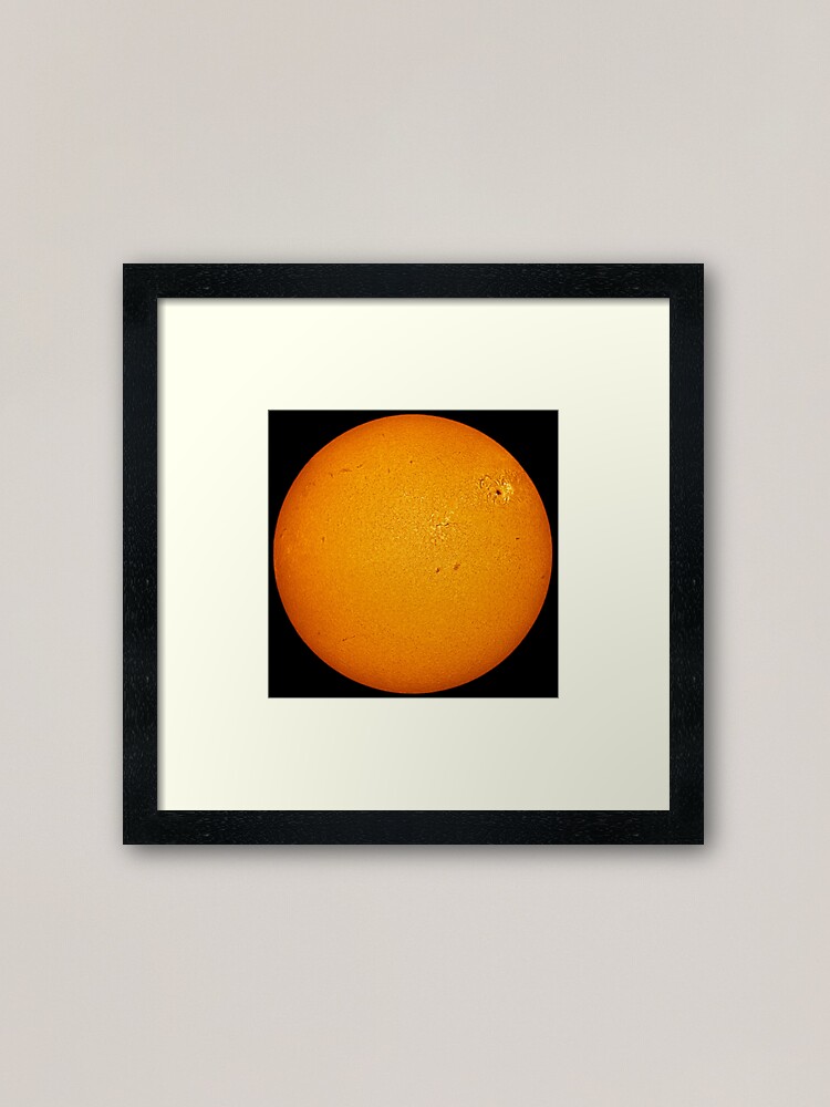 Alternate view of Sun disc in Hydrogen Alpha Framed Art Print